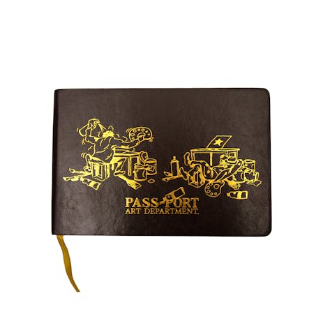 Pass~Port Art Department Sketchbook - Brown/Gold