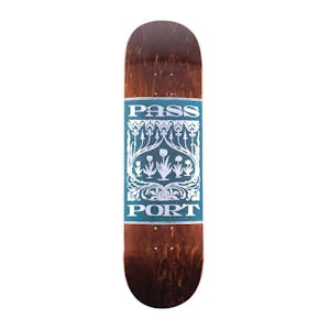 PASS~PORT Embossed 8.38” Skateboard Deck - Tulips