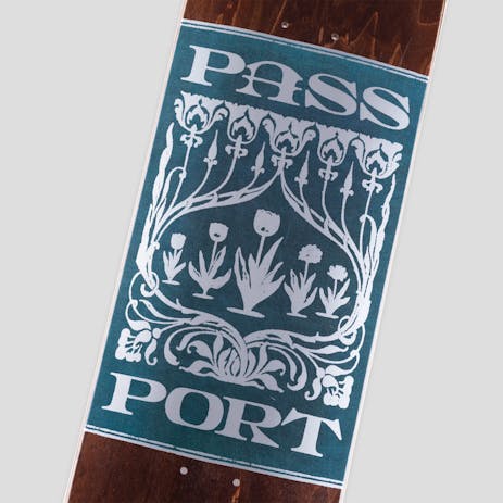 PASS~PORT Embossed 8.38” Skateboard Deck - Tulips