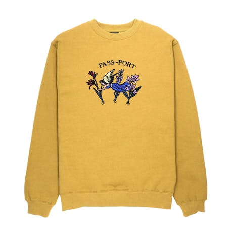 Pass~Port Gardening Applique Sweater - Mustard