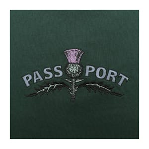 Pass~Port Thistle Embroidery T-Shirt - Forest Green