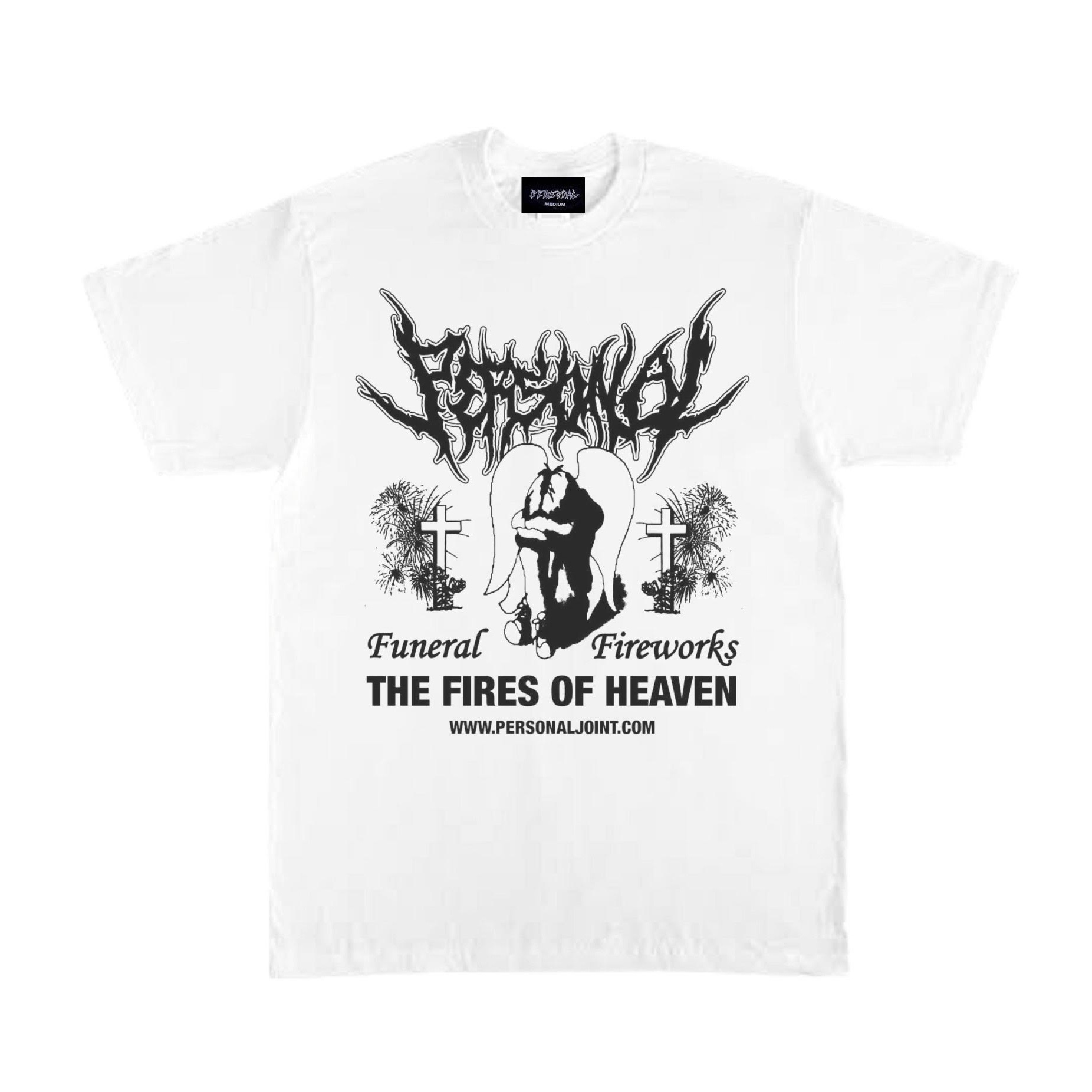 Personal Funeral Fireworks T-Shirt - White | BOARDWORLD Store