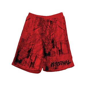 Personal Tree Camo Shorts - Red