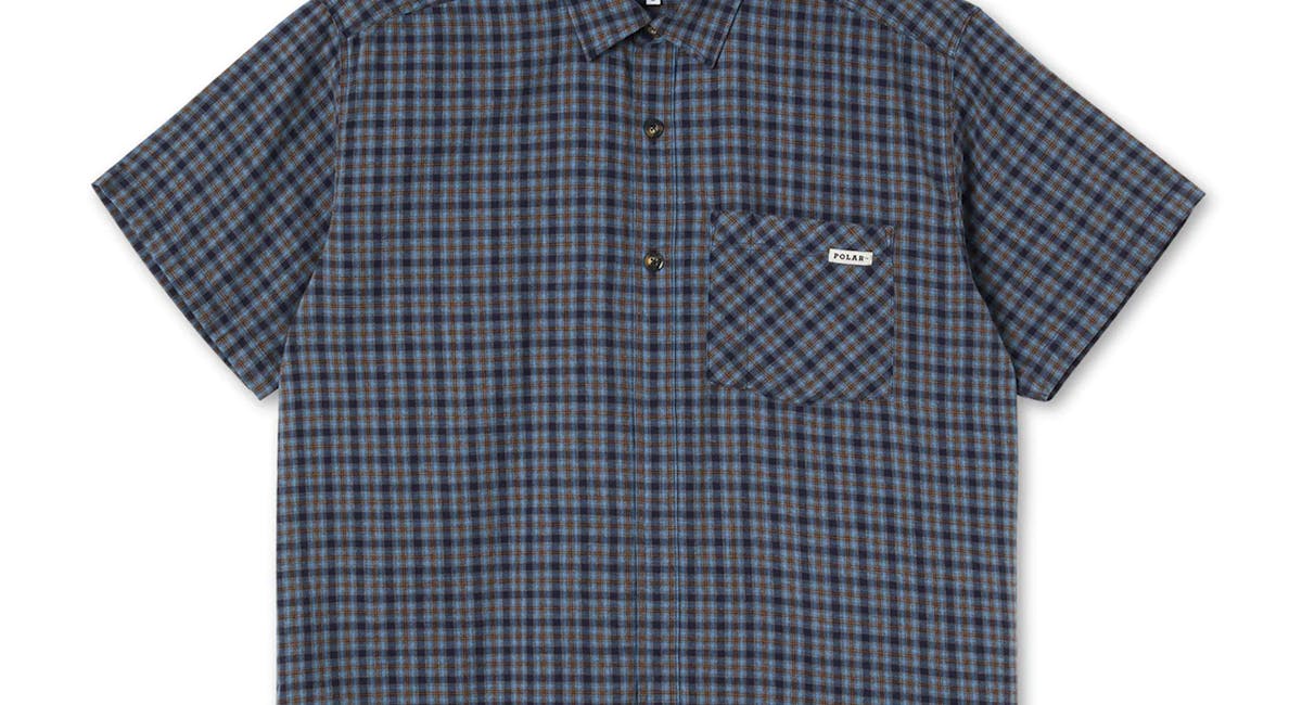 Polar Mitchell Flannel Shirt - Blue/Brown | BOARDWORLD Store