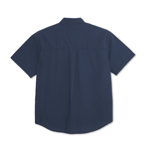 Polar Mitchell Seersucker Shirt - Grey Blue