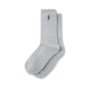 Polar No Comply Rib Socks - Grey/Green