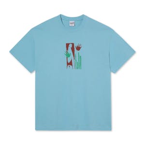 Polar Sitting Hands T-Shirt - Sky Blue