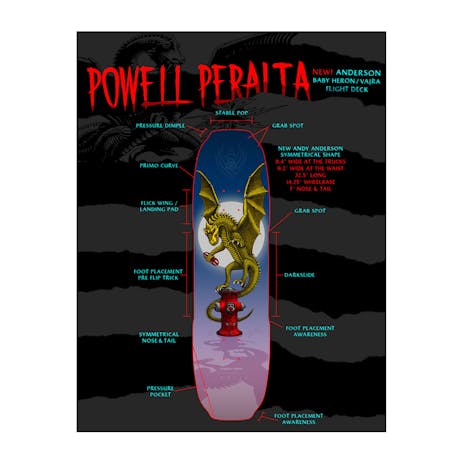 Powell-Peralta Anderson Baby Heron Flight 8.4” Skateboard Deck