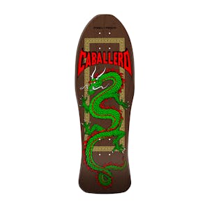 Powell-Peralta Caballero Chinese Dragon 10.0” Skateboard Deck - Brown Stain