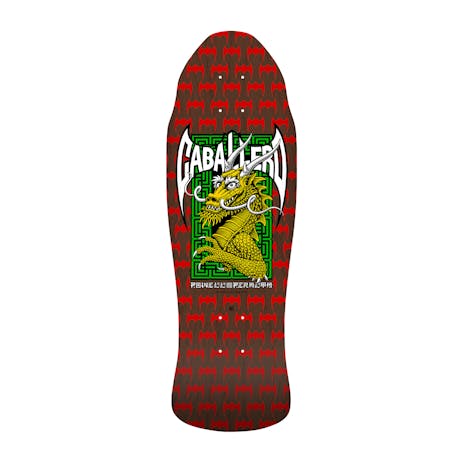 Powell-Peralta Caballero Street Dragon 9.6” Skateboard Deck - Red/Brown