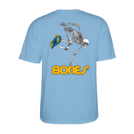 Powell-Peralta Skate Skeleton T-Shirt - Baby Blue