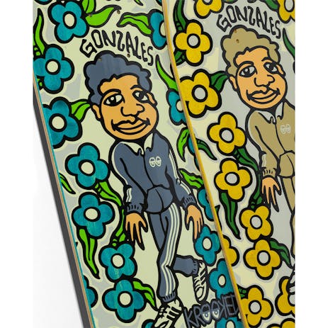 Krooked Gonz Sweatpants 9.25” Skateboard Deck - Pastel