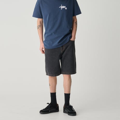 S/Double Denim Standard Short - Washed Black