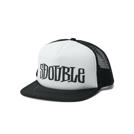 S/Double Mid Block Foam Trucker Hat - Black