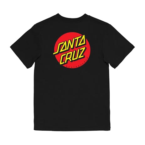 Santa Cruz Classic Dot Chest T-Shirt - Black