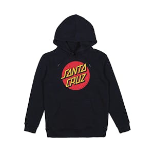 Santa Cruz Classic Dot Front Youth Hoodie - Black