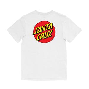 Santa Cruz Classic Dot Chest Youth T-Shirt - White