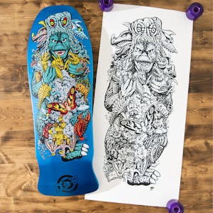 Santa Cruz x Godzilla Kaiju Roskopp 10.125” Skateboard Deck