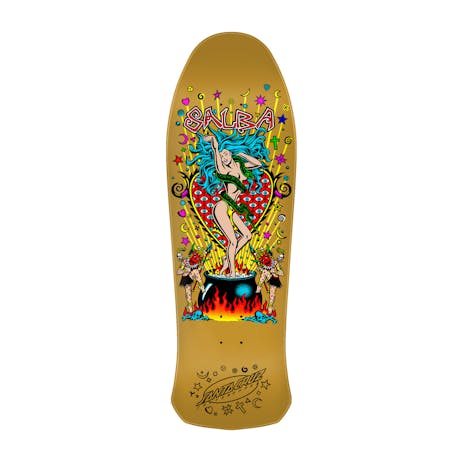 Santa Cruz Salba Witch Doctor Re-Issue 10.4” Skateboard Deck - Gold Dip