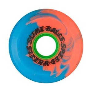 Santa Cruz OG Slime Balls 66mm Skateboard Wheels - Pink/Blue Swirl