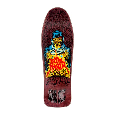 Santa Cruz Knox Firepit Re-Issue 10.07” Skateboard Deck - Burgundy