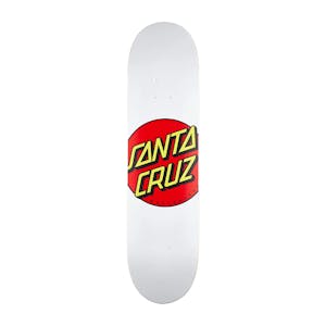 Santa Cruz Classic Dot 8.0” Skateboard Deck - White