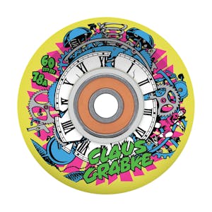 Santa Cruz Slime Balls Exploding Clock 60mm Skateboard Wheels - Blacklight Lightups