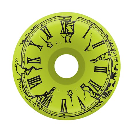 Santa Cruz Slime Balls Exploding Clock 60mm Skateboard Wheels - Vomit Green