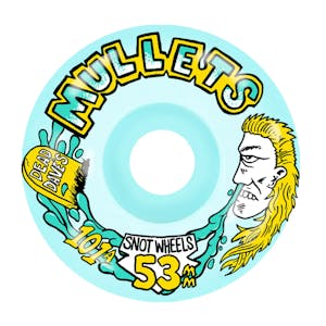 Snot Mullets 53mm 101A Conical Skateboard Wheels - Teal