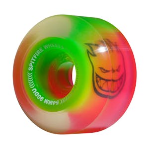 Spitfire Sapphire 90D Skateboard Wheels - Neon Pink/Green