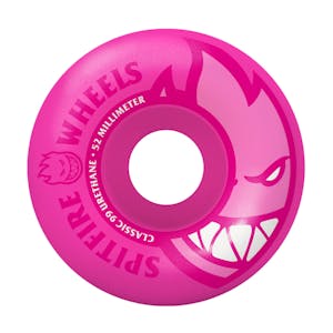 Spitfire Bighead Neon 52mm Skateboard Wheels - Pink