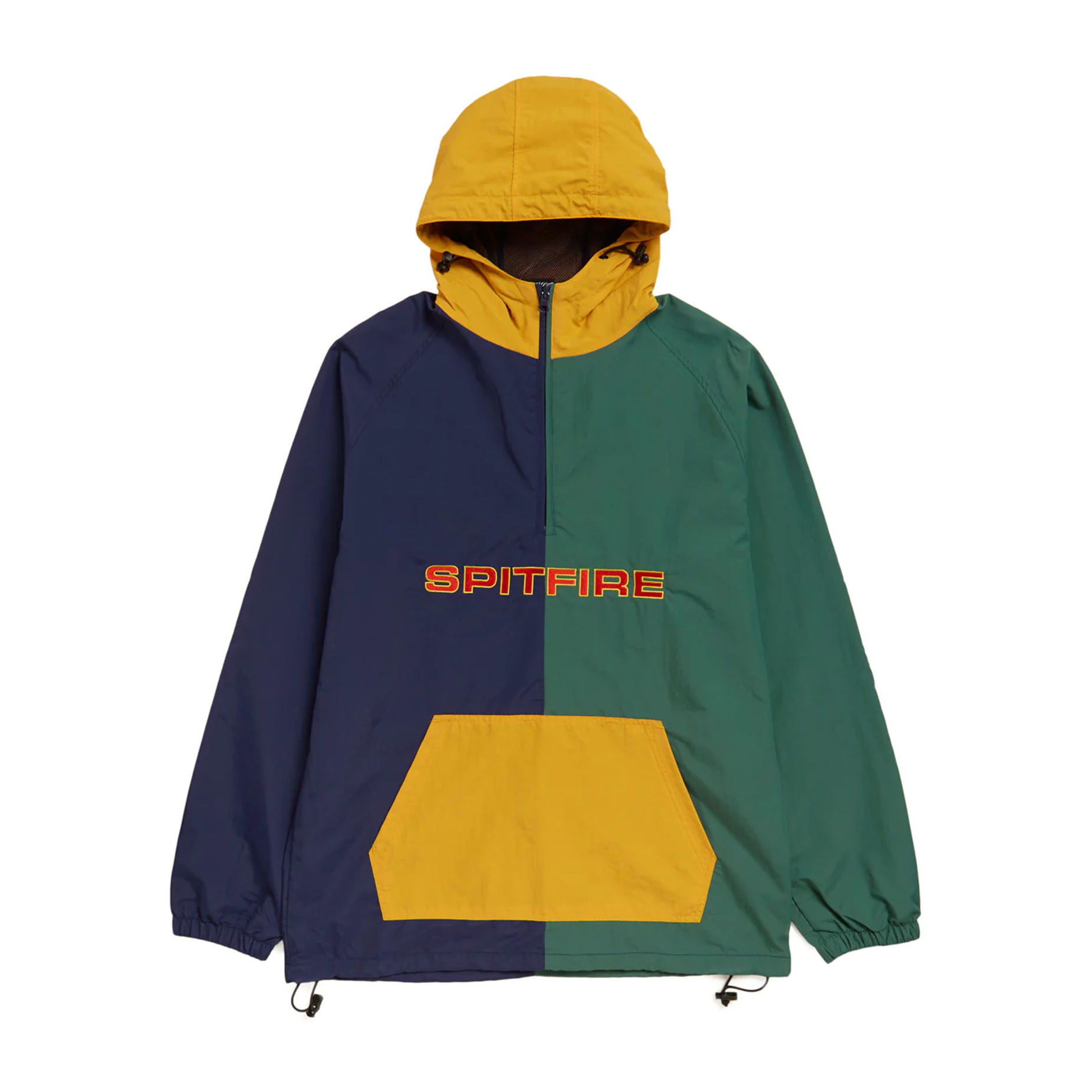 Spitfire Classic 87 Pop Over Jacket - Navy/Green/Yellow