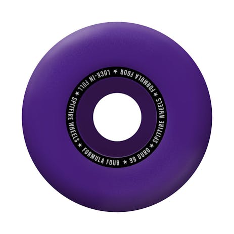 Spitfire Lock-in Full Formula Four 99D 54mm Skateboard Wheels - Purple