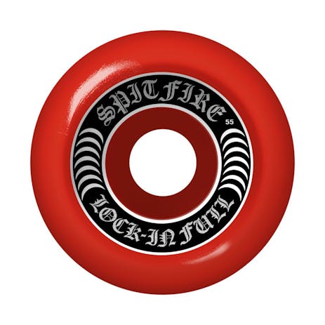 Spitfire Lock-in Full Formula Four 99D 55mm Skateboard Wheels - Red