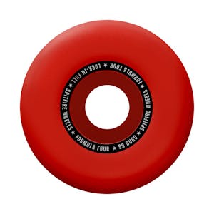 Spitfire Lock-in Full Formula Four 99D 55mm Skateboard Wheels - Red