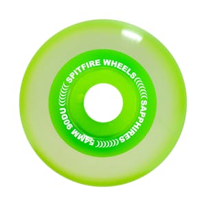 Spitfire Sapphire 90D 54mm Skateboard Wheels - Neon Green