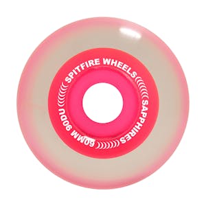 Spitfire Sapphire 90D 60mm Skateboard Wheels - Neon Pink