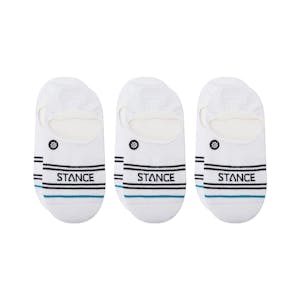 Stance Basic 3-Pack No Show Socks - White