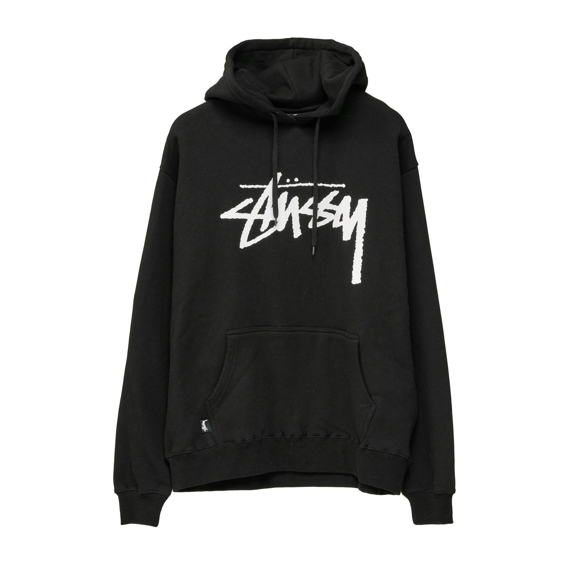 Stussy Solid Big Stock Hoodie - Black | BOARDWORLD Store