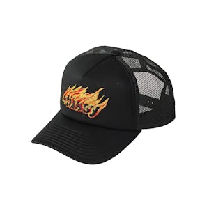 Stussy Flames Trucker Hat - Black