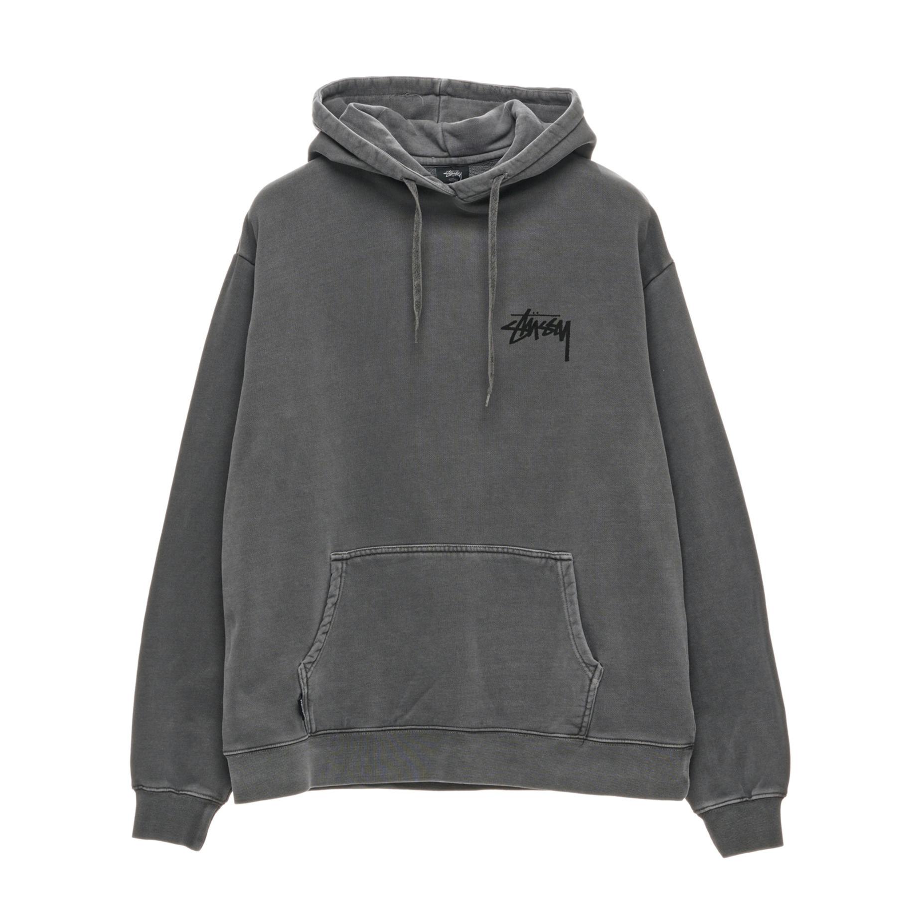 Stussy Fuzzy Dice Hoodie - Pigment Grey | BOARDWORLD Store