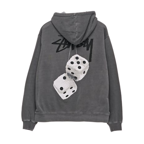 Stussy Fuzzy Dice Hoodie - Pigment Grey