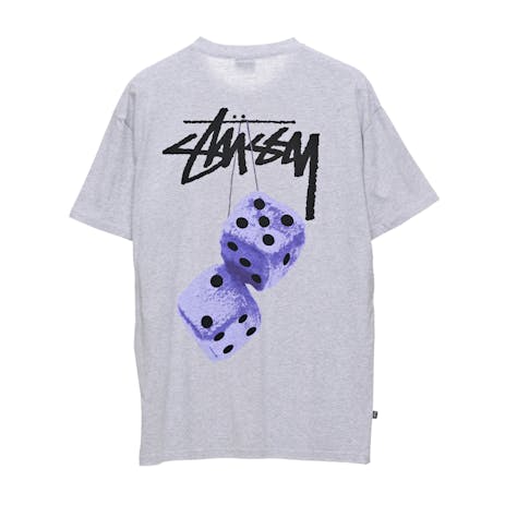 Stussy Fuzzy Dice T-Shirt - Ash Heather