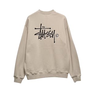 Stussy Graffiti LCB Fleece Crewneck - Stone