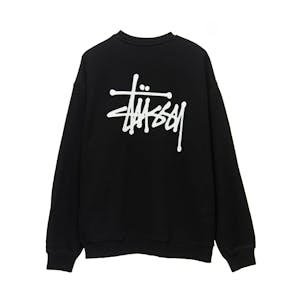 Stussy Graffiti Crewneck Sweater - Black