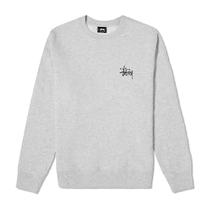 Stussy Graffiti LCB Fleece Crewneck - Ash Heather