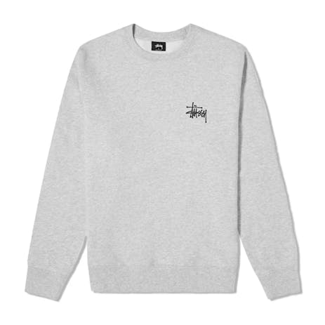 Stussy Graffiti LCB Fleece Crewneck - Ash Heather