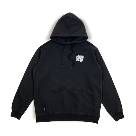 Stussy Pair of Dice Hoodie - Pigment Black/White