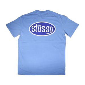 Stussy Pitstop Heavyweight T-Shirt - Pigment Powder Blue