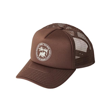 Stussy Rasta Dot Trucker Hat - Brown